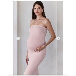 BUMPSUIT | The Zoë Maternity Strapless Dress Dusty Pink Medium